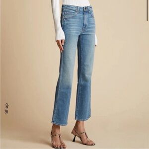 Khaite Vivian High Rise Straight Leg Ankle Jeans Size 27